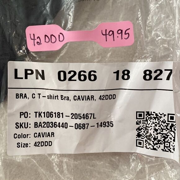 Savage X Fenty Core Microfiber T-Shirt Bra 42DDD Black Caviar - Picture 7 of 7